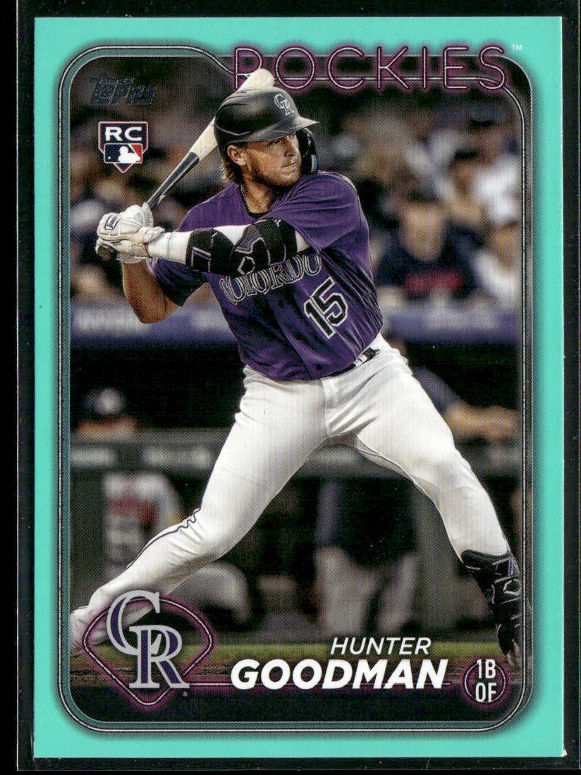 2024 Topps #432 Hunter Goodman Aqua RC ROOKIE