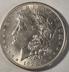 1921 Morgan Silver Dollar Better AU Plus Slider Sharp Strike Nice Luster