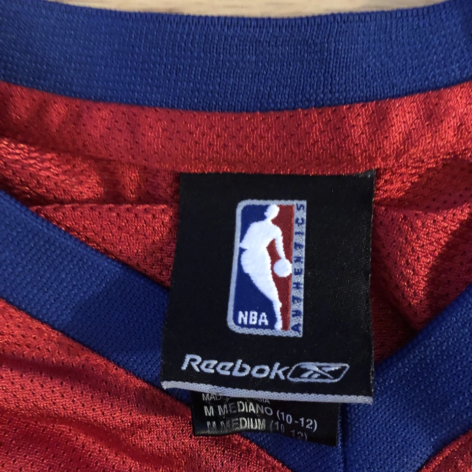 Camiseta Auténtica Marca Elton Los Angeles Clippers Roja Home Reebok NBA, Niños M Foto 4 de 4