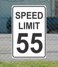 Speed Limit 55 Metal Sign for Street Road Highway Parking Lot 12"x18" mph