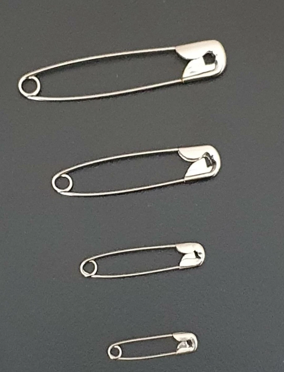 Steel Safety Pins Assorted- 20mm /30mm/40mm/50mm Strong Industry Standard  new