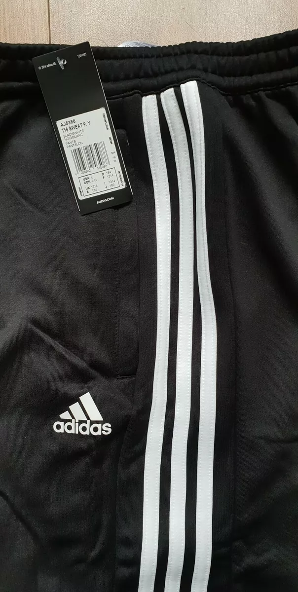 NWOT Adidas Boys black striped track pants | Blue adidas pants, Grey adidas  joggers, Adidas soccer pants