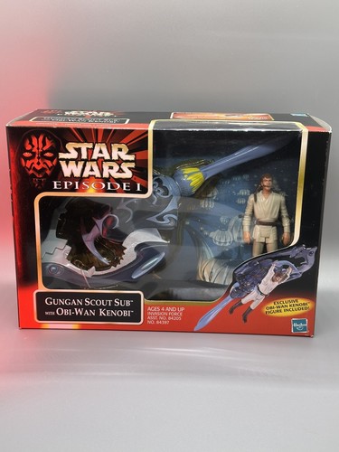 Star Wars Episode 1 Gungan Scout Sub with Obi-Wan 1999 - yellow plastic - Picture 2 of 12