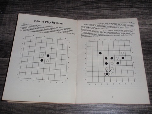 Manual Only for Reversal for Commodore 64 Reversi 1983 Hayden Software Alex Ford - Picture 4 of 5