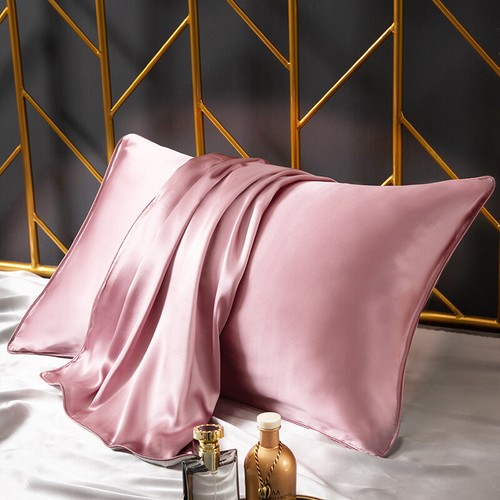 2 Pcs/lot 100% Real Mulberry Silk 19 Momme Envelope Pillowcase Queen 29 inX19 in - Picture 4 of 25