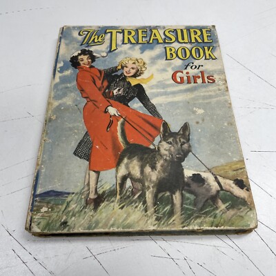 ORIGINAL VINTAGE RETRO Book Cafe Art Junk Picture Annual Treasure Girls 50s 60s