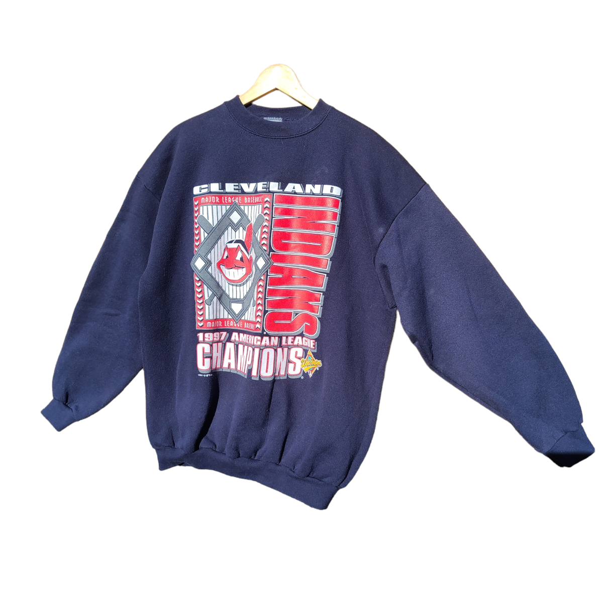 Vintage Cleveland Indians 1997 American League Champs Logo 7