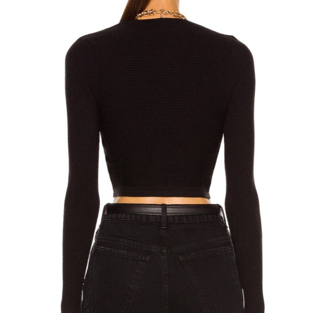 jonathan simkhai ribbed bustier crop top