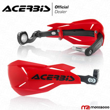 PARAMANI PROTEZIONE MANI NERO ROSSO X-FACTORY ACERBIS MOTO CROSS ENDURO OFF ROAD