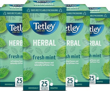 Tetley Fresh Mint Tea 2 x 50 Tea Bags BBD 06/2026