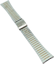 ZENITH - BRACCIALE - VINTAGE - ACCIAIO INOX - ORO E ARGENTO - 20MM