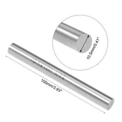 Hardened Steel Rods HRC 61-63 Round Metal Rods 4.9mm X 60mm High Speed Steel (HSS) Lathe Bar Stock 5 Pcs HSS Round Rods