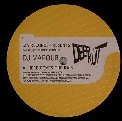 DJ Vapour - Here Comes The Rain / Man Flu - New Vinyl Record 12 - B4593z