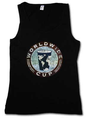 WORLDWIDE CUP TANK TOP FITNESS GYM   Shameless Frank Gallagher Coffee Shop Cafe