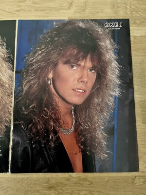 EUROPE 1980s JOEY TEMPEST Clip Poster Swedish Music magazine OKEJ
