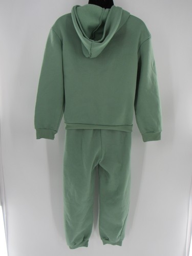 Kids Girls Sweatsuit Fall Sweatshirt w/ Pants 2 Pcs Tracksuit Sports Green 11/12 - Picture 2 of 6