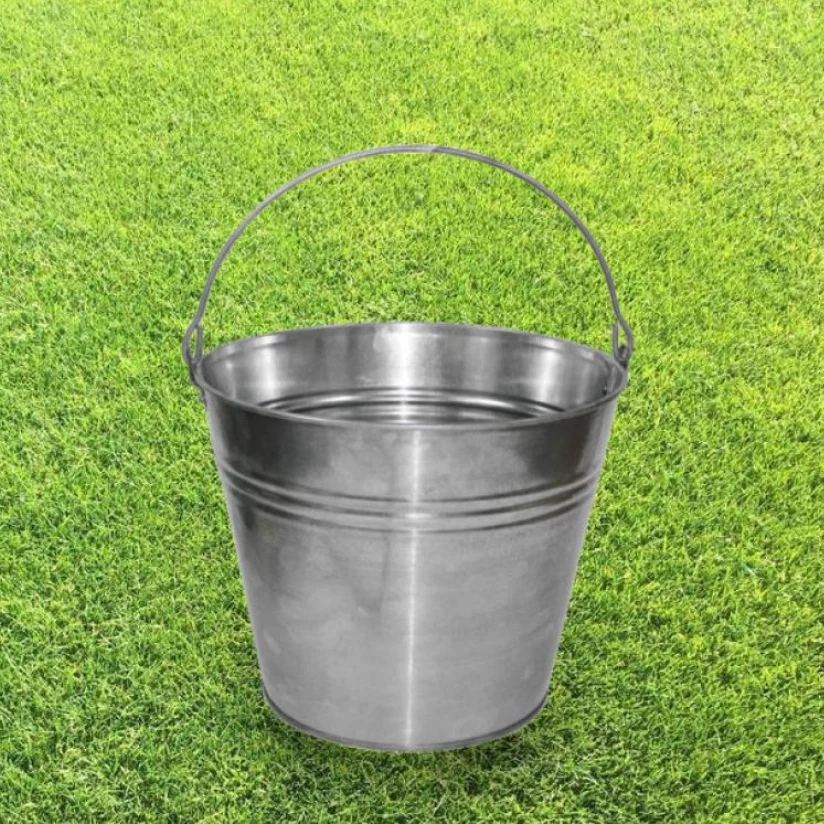 Metalleimer verzinkt 5-15 Liter Zinkeimer Eimer Wassereimer Baueimer Dekoeimer - Bild 4 von 4