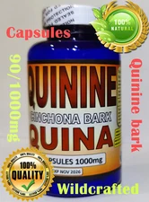 Quinine/Cinchona/peruvian bark jesuit's bark quinine tree 90/1000mg Natural Caps