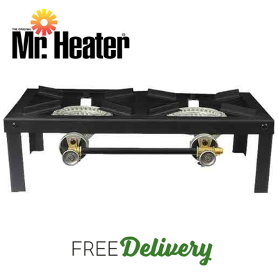 Mr. Heater 2 Burner Angle Iron Propane Stove, 2 Heavy-Duty 15,000 BTU  Burners | eBay