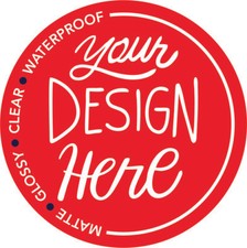 Stickers Logo Round Labels, Printed Stickers, Circle Stickers Gloss/ Matt/ Clear