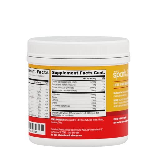 Spark Vitamin & Amino Acid Supplement Focus and Energy Drink Mix