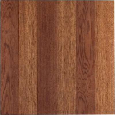 Tivoli Self Adhesive Vinyl Floor Tiles, 45 Tiles - 12'' X 12'', Medium Oak Plank-L