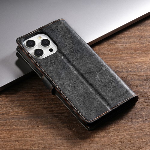 For iPhone 16 15 14 13 12 Pro Max Magnetic Leather Wallet Card Flip Case Cover - Picture 18 of 64