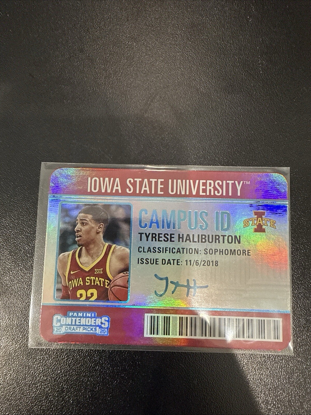 Tyrese Haliburton #1 (RC) 2020-21 Panini Contenders Draft Picks - Campus Id