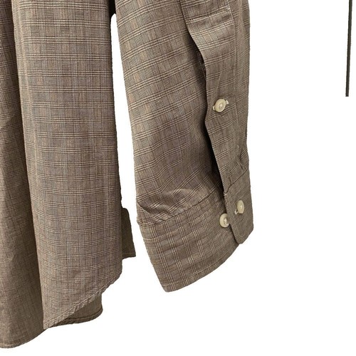 Camicia Ralph Lauren uomo taglia XL marrone Yarmouth manica lunga con bottoni - Foto 7 di 7