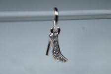 Clear CZs High Heel And Silverstone Bead By D...