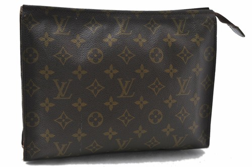 Auth Louis Vuitton Monogram Poche Toilette 26 Cosmetics Pouch Old Model LV  C1588 | eBay