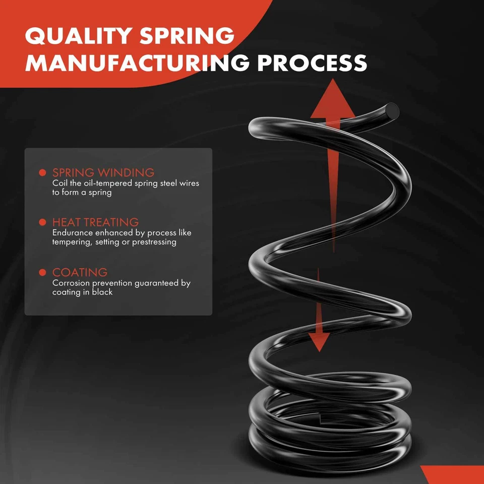 2x Front Side Coil Springs for Jeep Cherokee Comanche Grand Cherokee Wagoneer - Image 2 of 4