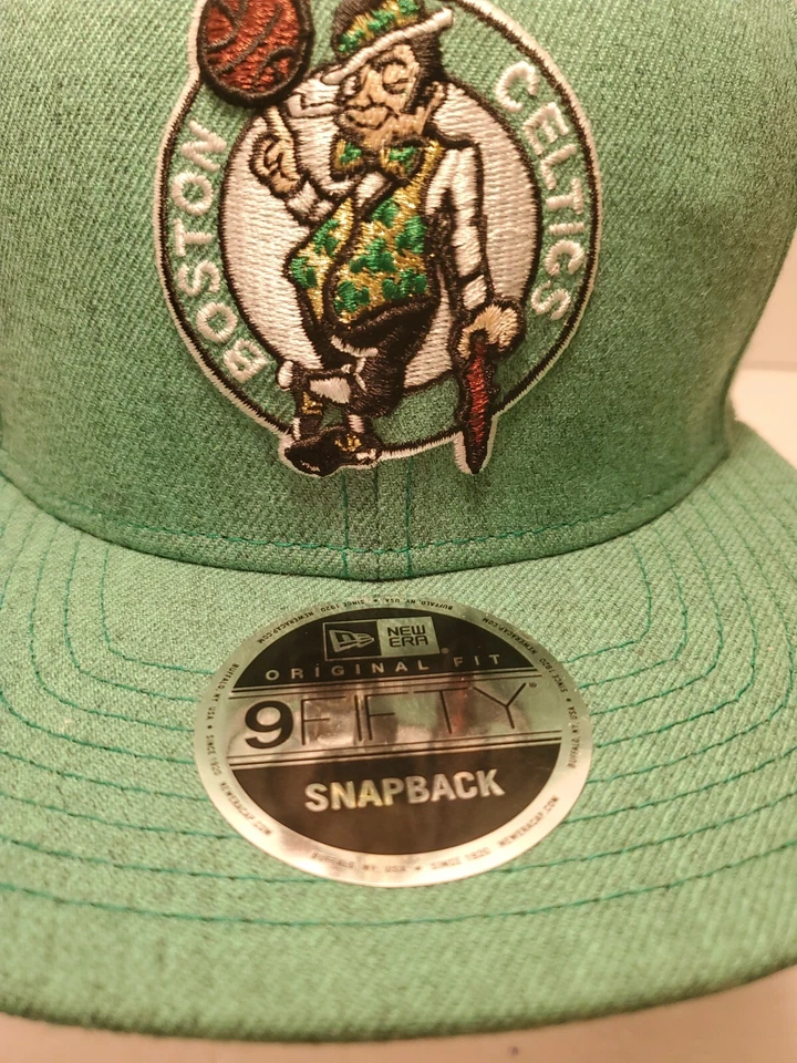 Boston Celtics New Era 9FIFTY NBA Gorra Ajustable Snapback Verde LEER - H2 Foto 3 de 4