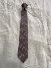 Vintage American Edition Paisley Clip On Neck Tie Boys Mens Necktie USA Made