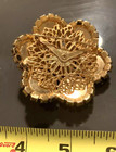 Vintage LARGE Stunning Moonstone Rhinestone Gold Tone Brooch Pin - Gorgeous! #44 — photo 5
