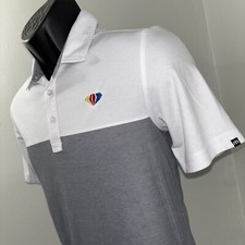 Travis Mathew Golf Polo Performance Short Sleeve Pima Poly Stretch Mens Small