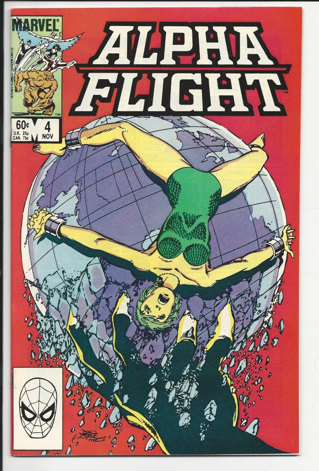 Alpha Flight #4 NM-  9.2 Off-White Pages. (1983 1st Series)