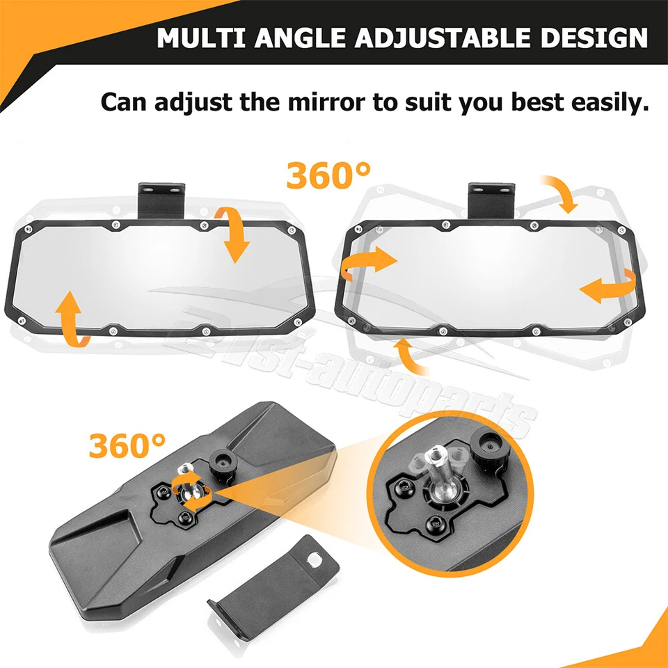 Espejo retrovisor central multiángulo para Can-Am Maverick Sport Trail 800/1000 UTV Foto 2 de 4