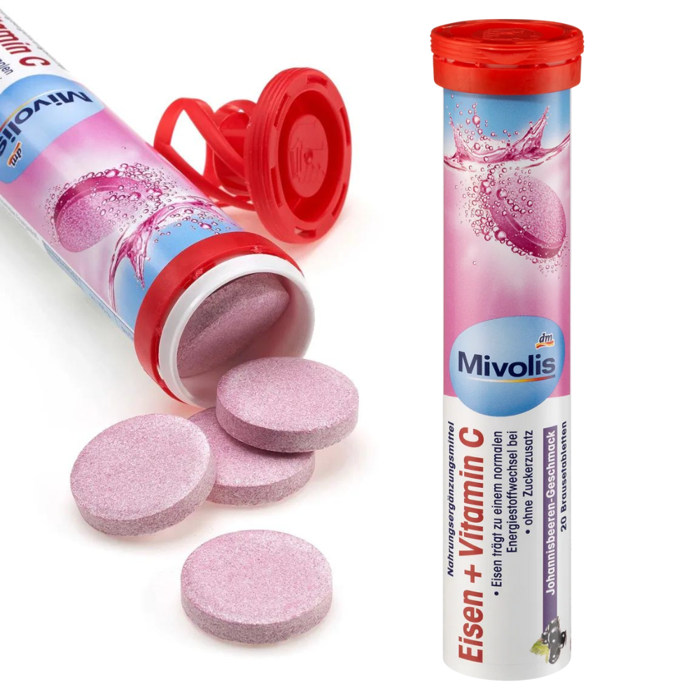 3 Boîtes De 20 Comprimés Effervescents Mivolis Multivitamines – Végétarien – Made In Germany