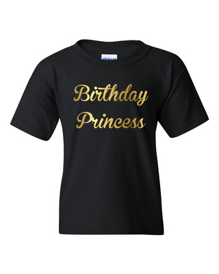 Birthday Princess T Shirt Little Girls Gift Idea Adorable Youth Kids Present Tee