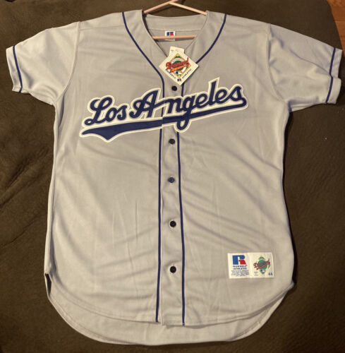 VTG 90s Majestic Dodgers Jersey Baseball MLB USA pin Stripe VTG 90s Majestic Dodgers Jersey Baseball MLB USA pin Stripe