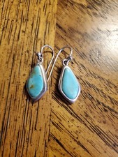 Barse .925 Sterling Silver Turquoise Dangle E...