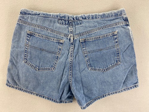 Y2K Hydraulic Jeans Short Shorts 295 Women’s 13/14 Cotton Draw String Blue Wash - Picture 2 of 16