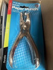 Box Of 6 New Single Hole Hand Paper Puncher 1/4" Round Circle