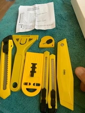 8 Piece Utility Knife Set, Window Scraper, Multi-Purpose Utility Knife Set - new