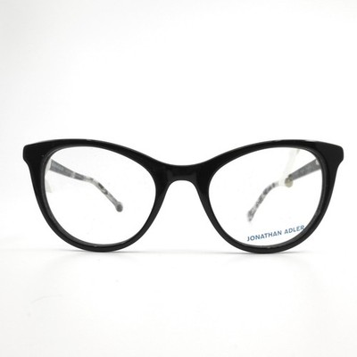 Jonathan Adler JA307 UF Black Cat Eye Eyeglasses Frames 51-20-140 New