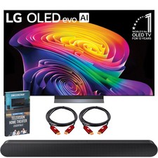 LG 55 inch OLED evo AI C6 4K Smart webOS TV (2026) + Samsung Soundbar Bundle