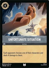 Disney Lorcana TCG - Azurite Sea - Unfortunate Situation 199/204 FOIL