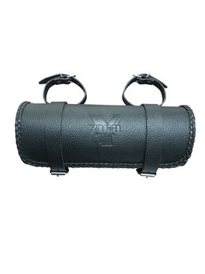 Motorrad Werkzeug Rolle Lenker Rolle Tool Bag Universal Rindsleder Schwarz
