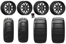 Valor V03 15x715x10 Wheels Black 33 Sand Slinger Tires Can-am Maverick X3